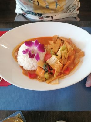 Red curry 🌶️ at Cafe Restaurant Engel Asian & Local in Vaduz