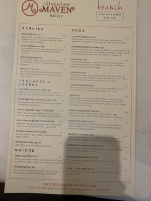 Great Vegan options   at Chocolate Maven Bakery and Cafe in Santa Fe