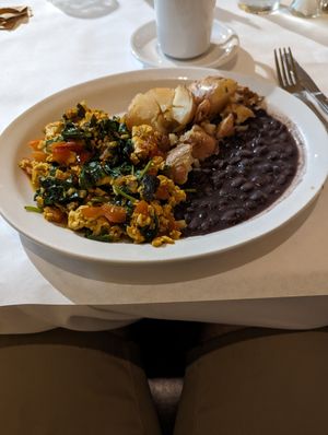 Tofu scramble at Chocolate Maven Bakery and Cafe in Santa Fe
