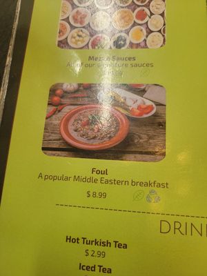 Foul is vegan at Taste of Jerusalem and More in Pensacola