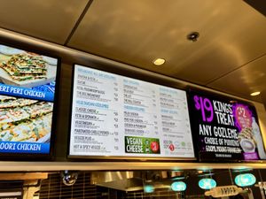 Menu options  at Gözleme King - Circular Quay in Sydney