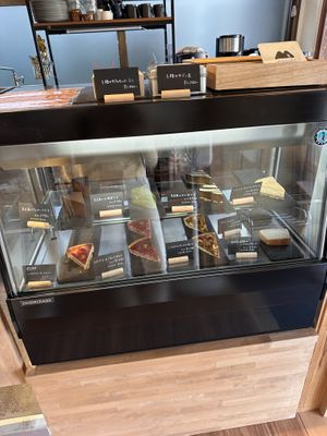 Vegan cake selection  at Musubi Sweets Factory  in Kyoto