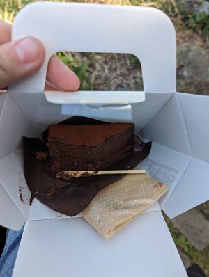 Choc cake at Musubi Sweets Factory  in Kyoto
