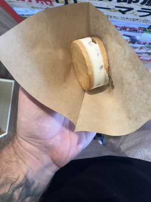 fig ice cream   at Musubi Sweets Factory  in Kyoto