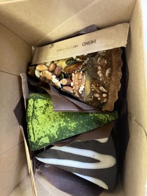 the cakes were delicious!!  at Musubi Sweets Factory  in Kyoto