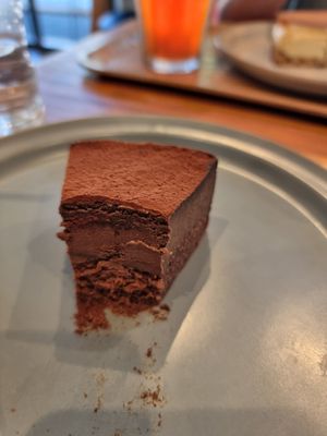 Tofu chocolate cake at Musubi Sweets Factory  in Kyoto