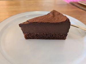 Chocolate tofu cake at Musubi Sweets Factory  in Kyoto