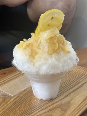 Lemon icee   at Musubi Sweets Factory  in Kyoto