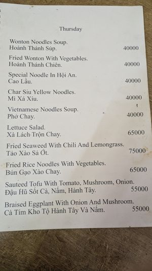 Thursday at Quan Chay Phap Hoa in Hoi An