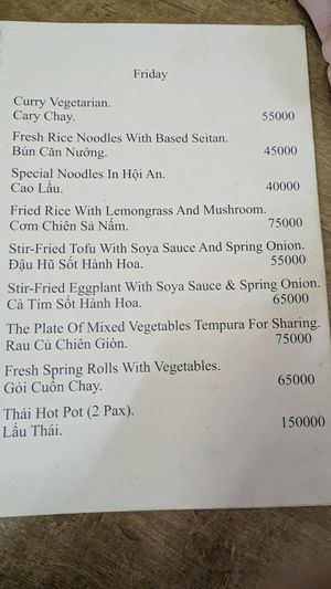 Friday at Quan Chay Phap Hoa in Hoi An