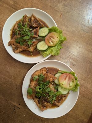 Braised tofu at Quan Chay Phap Hoa in Hoi An