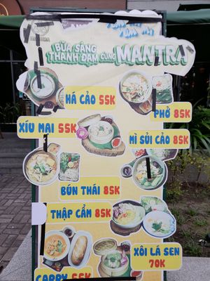 Menu at Mantra - Nhà hàng chay  in Ho Chi Minh City
