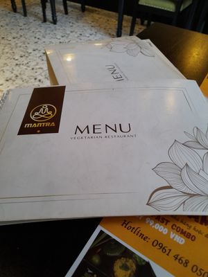 Menu at Mantra - Nhà hàng chay  in Ho Chi Minh City