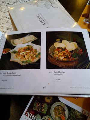 Menu at Mantra - Nhà hàng chay  in Ho Chi Minh City