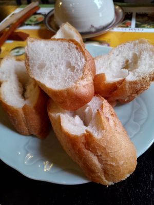 Stale bread. Rock hard at Mantra - Nhà hàng chay  in Ho Chi Minh City