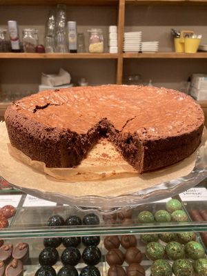 brownie ( no vegan ) at Zoet & Hartig in Amsterdam