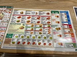Menu   at MOS BURGER - Fujisan Station Shop in Fujiyoshida