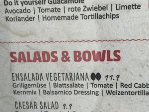 menu  at Enchilada in Minden