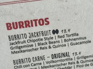 menu  at Enchilada in Minden