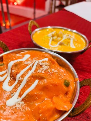 Vegetable Tikka Masala and Vegetable Korma in Vegan Version ( cooked in coconut milk) VEGAN 🌱  at Bombay Palace Indian Restaurant in Alicante