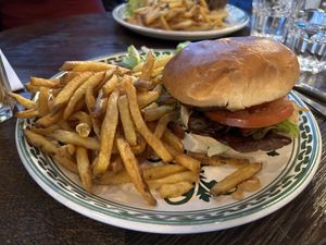 Vegan burger  at Morny in Paris