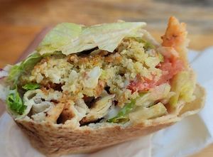 Falafel wrap at Esra in Berlin