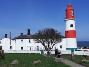 Souter lighthouse at Lighthouse Café in South Shields