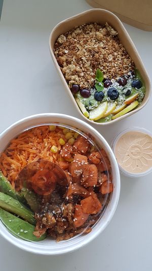Immortl goddess smoothie bowl & vegan boss bowl at One Nation in Munich