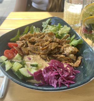 Vegan Kebap Bowl with "Planted“  at Cotidiano in Munich