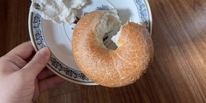plain bagel  at Nurimbo Store - 느림보상점 in Gyeongju