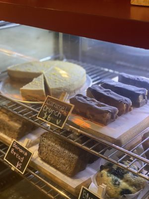  Vegan cakes and slices  at Earthbound Cafe in Princetown
