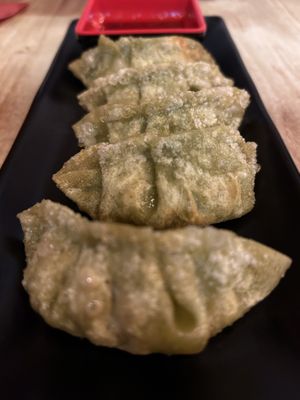 VG gyoza  at Senbon Sakura Cafe & Japanese Kitchen in Leeds