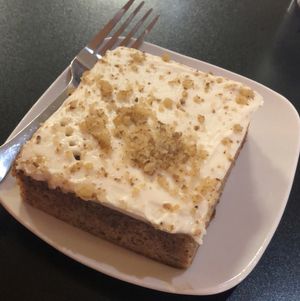 Vegan Banana Cake at The Flaming Icecube Cafe in Boardman