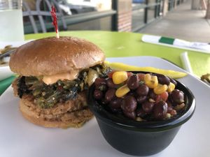 The Northsider with side of salsa at The Flaming Icecube Cafe in Boardman