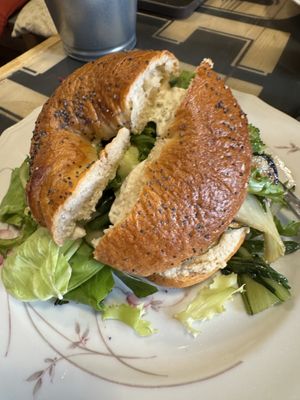 veggie bagel  at OFELE in Milan