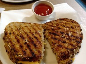 'Cheese' and avocado toastie (July 2025) at AMS - Up To Do Good in Schiphol