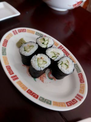 Cucumber maki at Gohanya in Chiang Mai