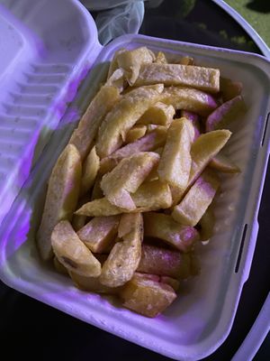 Large chips  at Village Fish & Chip Shop in Manchester