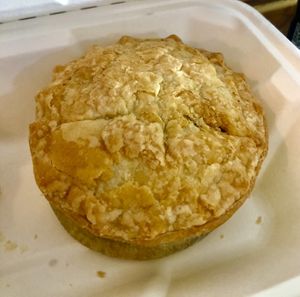 Mince beef pie  at Village Fish & Chip Shop in Manchester