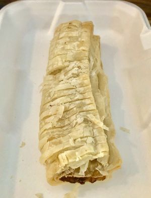 Sausage roll  at Village Fish & Chip Shop in Manchester