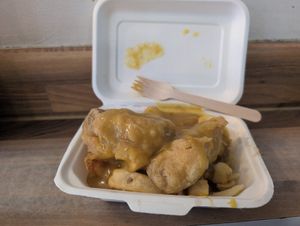 Not too far from Piccadilly gardens. Will be back for some tasty Vegan comfort food 🤍 at Village Fish & Chip Shop in Manchester