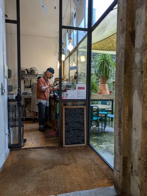 Kitchen at Musubu Cafe in Porto