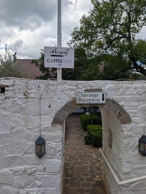 Going in at CoffeeTalks Cafe in Bloemfontein