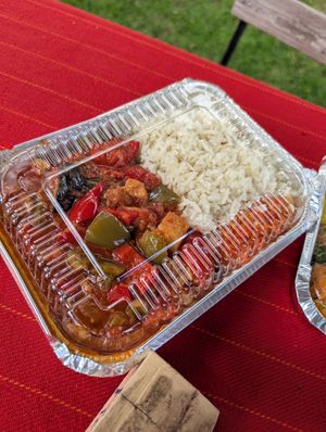 Takeaway buffet food at CoffeeTalks Cafe in Bloemfontein