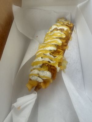 Vegan corndog   at My Korea - Shop & Bistro in Krakow