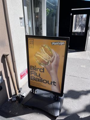 Sign  at Plantega - Hungry & Healthy Marketplace in New York City