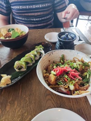 Tofu noodles at The George Charles & Unagi Didsbury in Manchester