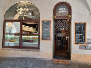 Exterior at Waffle Lab in Prague