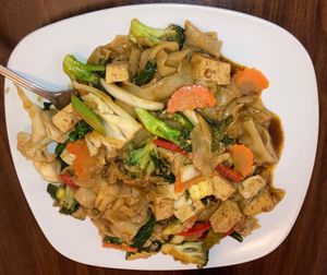 Pad See U with tofu at Chakra  in New York City