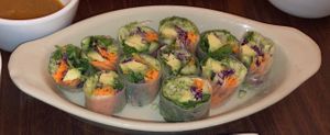 Spring rolls at Chakra  in New York City